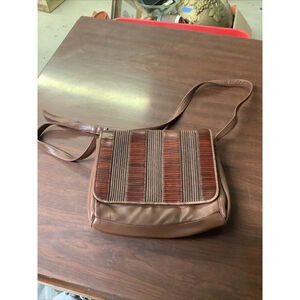 VTG SHARIF Leather Handbag Messenger Purse Shoulder Bag 7”x9”